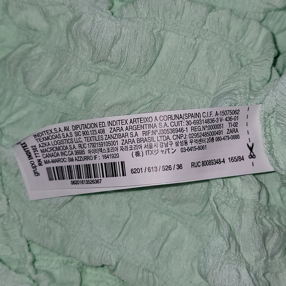 Zara Girls Tops Green Size 13-14 * - Picture 5 of 8